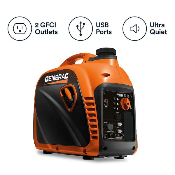 2500 Watt Recoil Start Gasoline Portable Generator Inverter w/ COSense