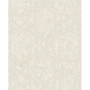 Tranquility Deco Geo Beige Vinyl Strippable Roll (Covers 56 sq. ft.)