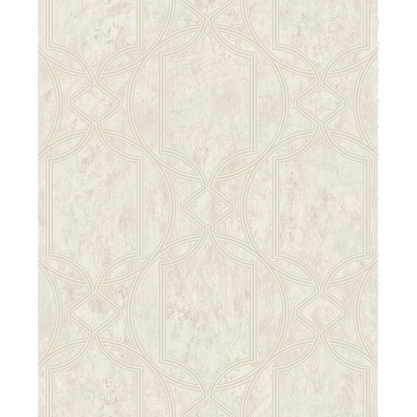Graham & Brown Tranquility Deco Geo Beige Vinyl Strippable Roll (Covers 56 sq. ft.)