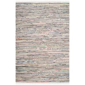 Rag Rug Ivory/Multi Doormat 2 ft. x 4 ft. Striped Area Rug