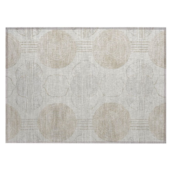 Chantille Machine Washable Indoor/Outdoor Abstract ACN3064 Ivory 2 ft. x 3 ft. Accent Rug