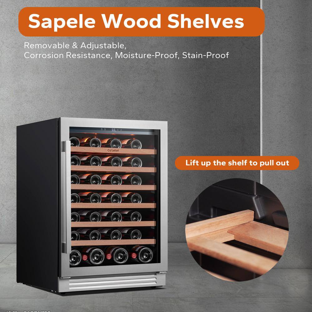 Ca'Lefort 24" Stainless Steel Wine Cooler with Glass Door