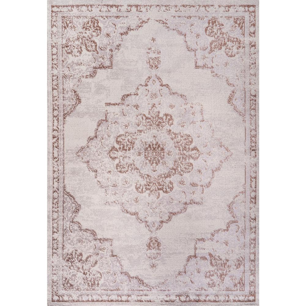 Reversible Red Synthetic Rectangular Easy Care Area Rug