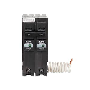 BR 50 Amp 2 Pole Circuit Breaker with Surge Protection