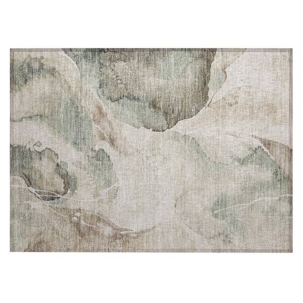 Chantille Machine Washable Indoor/Outdoor Abstract ACN3037 Aloe 2 ft. x 3 ft. Accent Rug