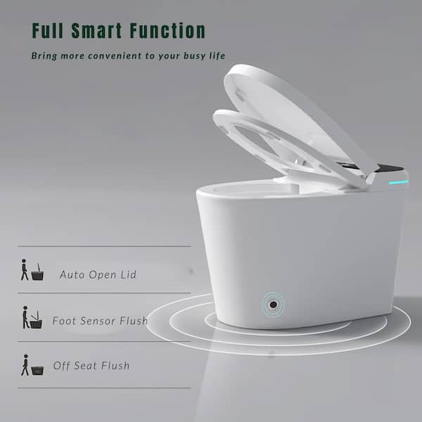 Boosicavelly Smart Elongated Bidet Toilet with Auto Flush & Heated Seat