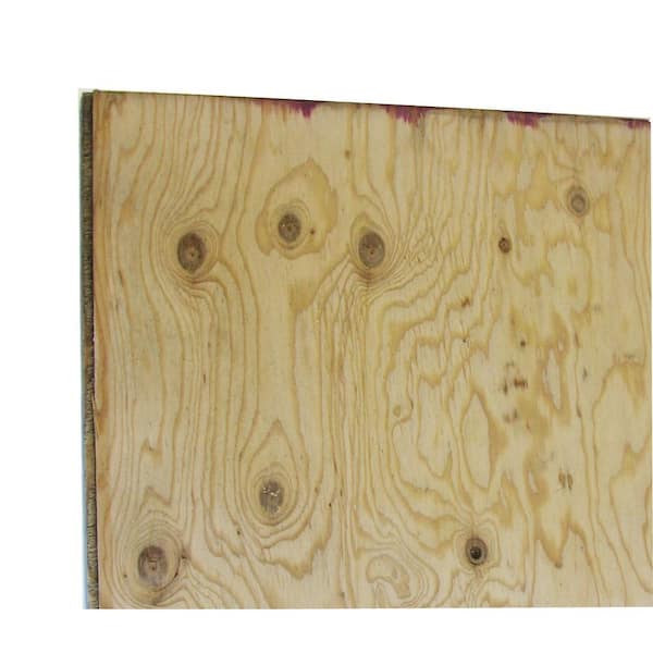 15/32 in. x 4 ft. x 8 ft Sheathing Plywood (Structural 1) (Actual: 0.438  in. x 48 in. x 96 in.)