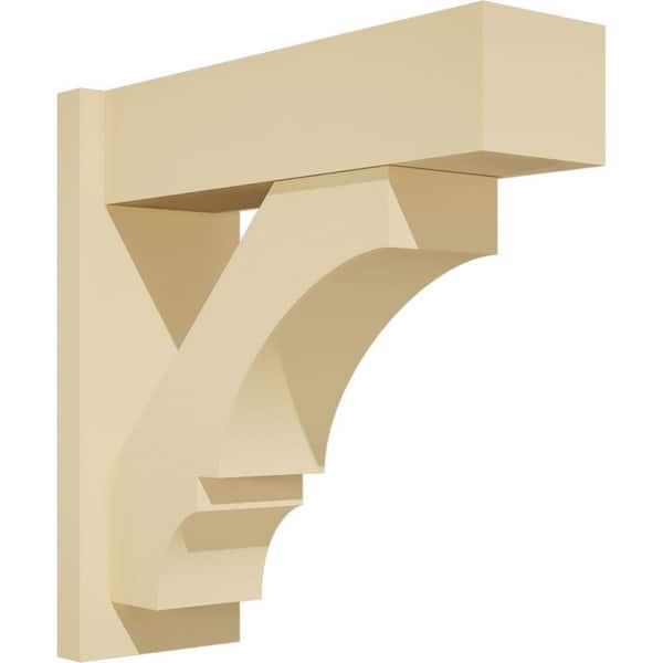 Ekena Millwork Balboa 7 in. W x 20 in. H x 20 in. D Signature Urethane Polyurethane Outlooker with Block Ends