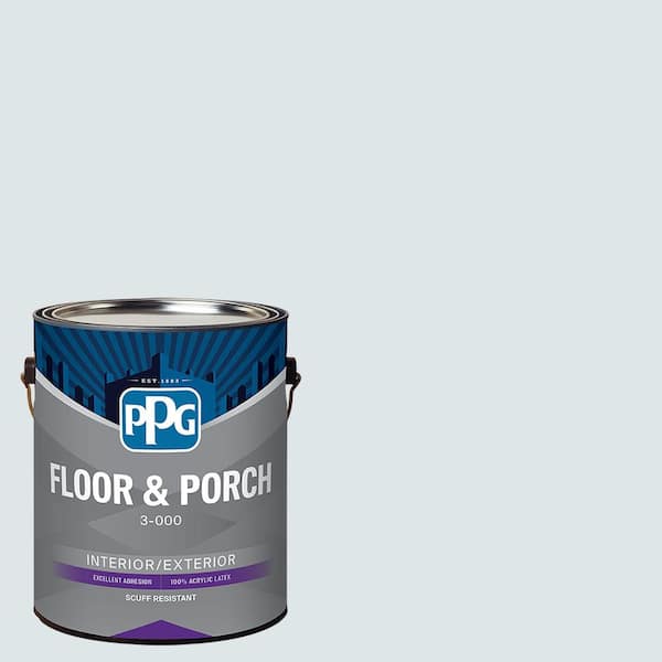 PPG 1 gal. PPG1156-1 Austrian Ice Satin Interior/Exterior Floor and Porch Paint