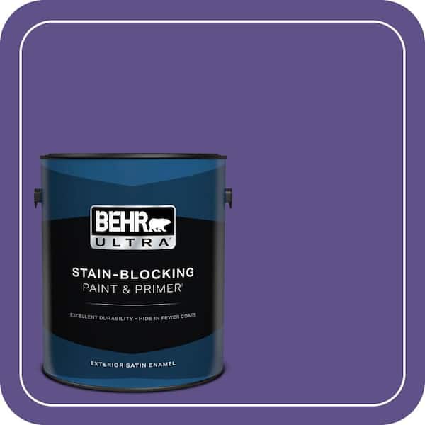 BEHR ULTRA 1 gal. #P560-7 Kings Court Satin Enamel Exterior Paint & Primer