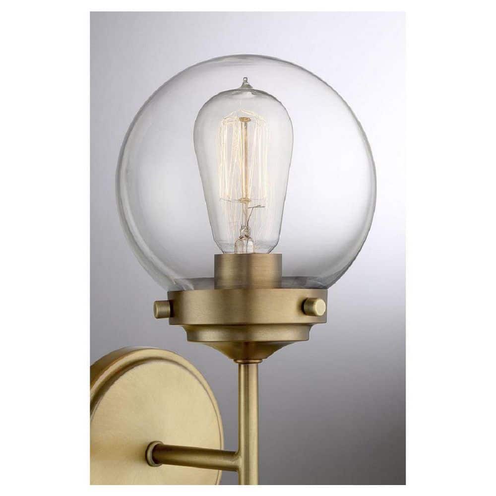 18-Inch Brass and Bronze Dimmable Wall Sconce