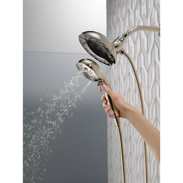 Delta In2ition Satin Nickel 5-Spray Dual Shower Head