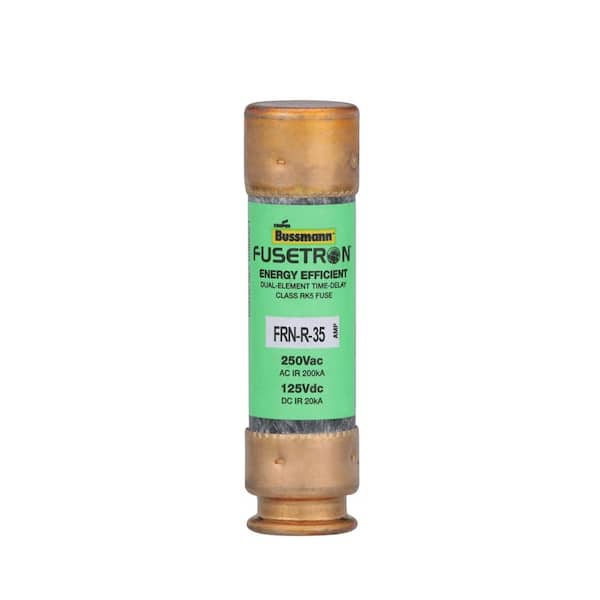 FRN Series 35 Amp Brass Time-Delay Fuse Cartridges (2-Pack)
