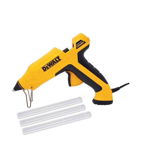 DEWALT Rapid Heat Ceramic Glue Gun with 10 in. Glue Stick (3-Sticks)