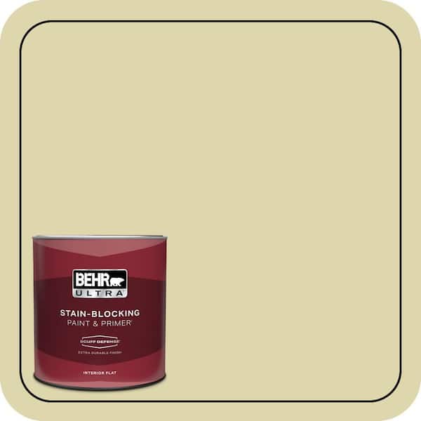 BEHR ULTRA 1 qt. #MQ4-40 Primitive Green Extra Durable Flat Interior Paint & Primer