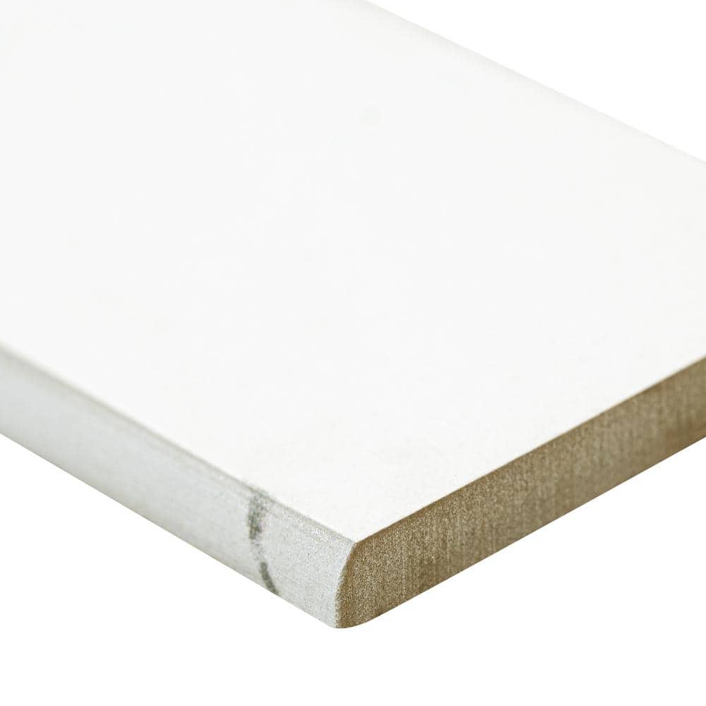 Marcella Gray Bullnose 3 in. x 24 in. Matte Porcelain Wall Tile Trim (20 lin. ft./Case) price history on PriceWatchPro