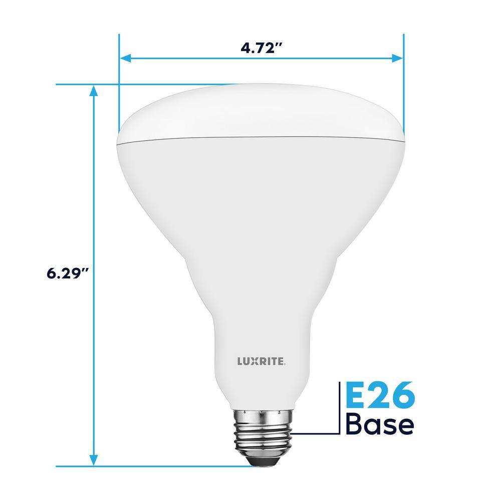 85 Watt Equivalent White Frosted Dimmable LED Flood Light Bulb