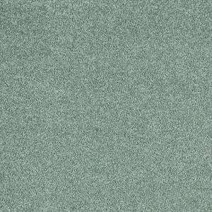 Cleoford Ocean Spray Green 47 oz. Triexta Texture Installed Carpet