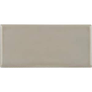 Portico Pearl 3 in. x 6 in. Glossy Ceramic Stone Look Wall Tile (1 sq. ft./Case)