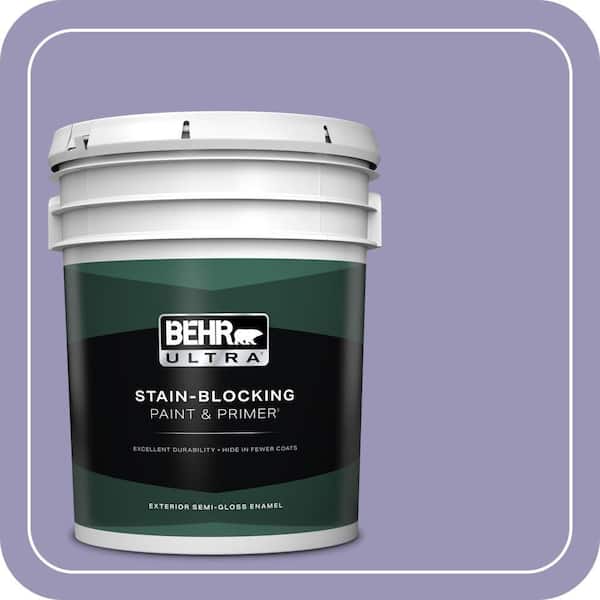 BEHR ULTRA 5 gal. #640D-5 June Berry Semi-Gloss Enamel Exterior Paint & Primer