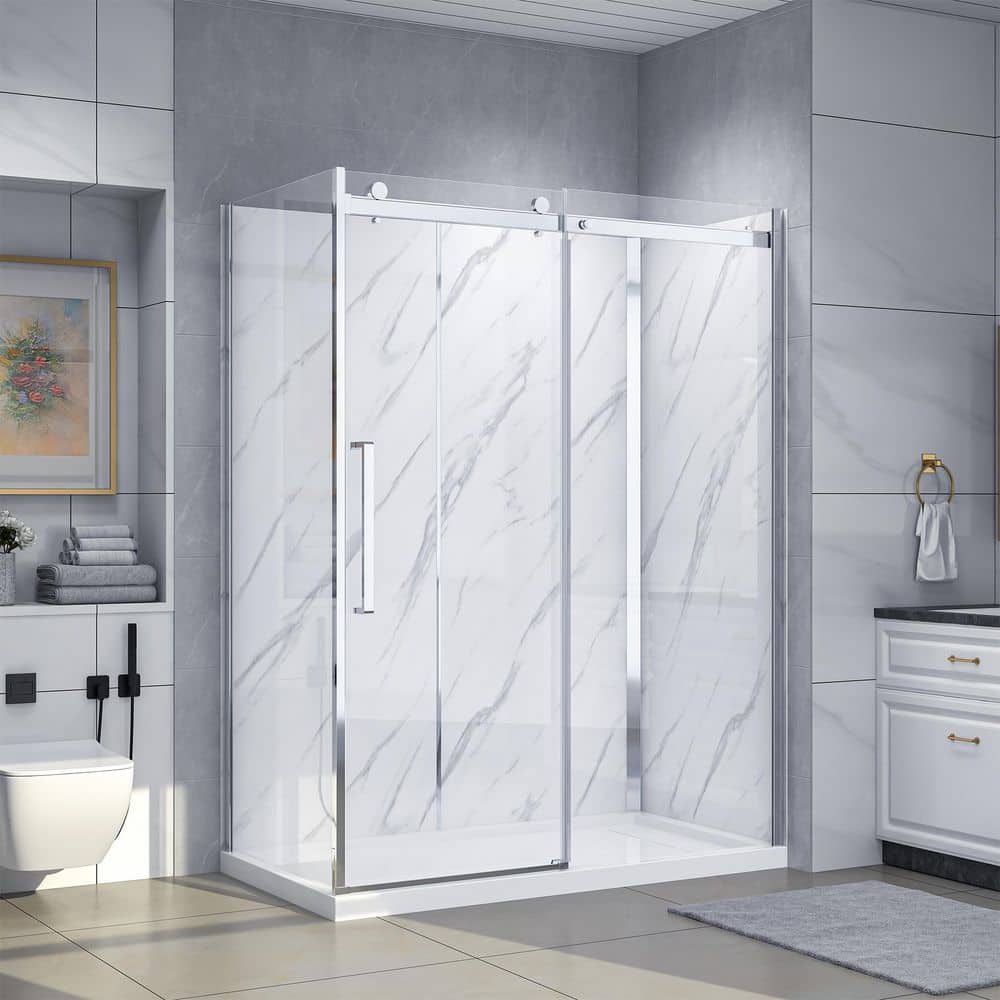 30 Inch Shower Dreamwerks Bristol 60 in. x 32 in. x 79.2 in. Rectangular Corner Shower ...