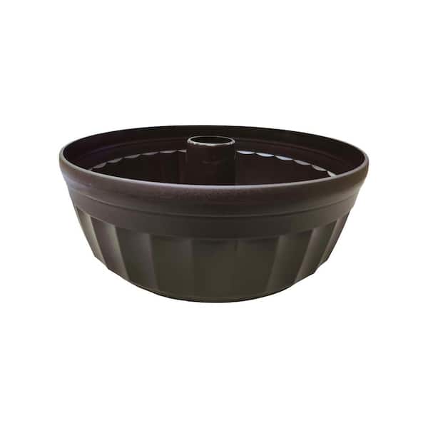 THE SAVANNAH PLANTER 15 in. D x 5.5 in. H Medium Brown Savannah Umbrella Plastic Planter