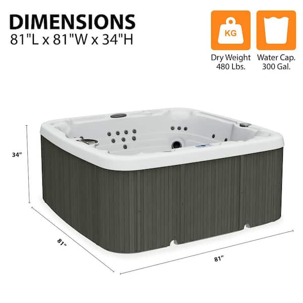 Lifesmart LS600DX 7-Person 65-Jet 230-Volt Standard Spa with 14