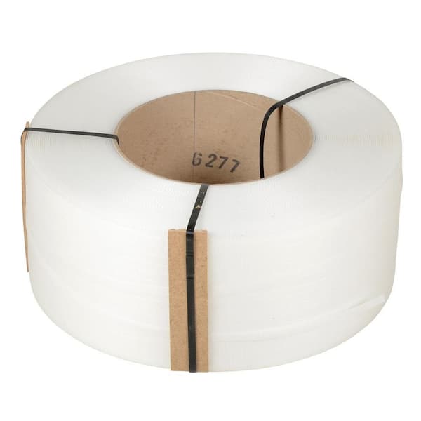 Vestil 9,900 ft. Roll 9 in. x 8 in. Core Clear Poly Strapping