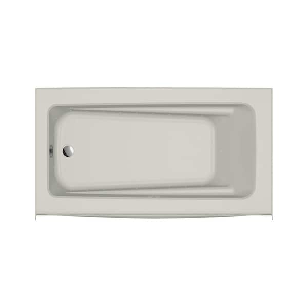 JACUZZI Primo PURE AIR 60 in. x 32 in. Rectangle Air Bath Bathtub with Left Drain in Oyster