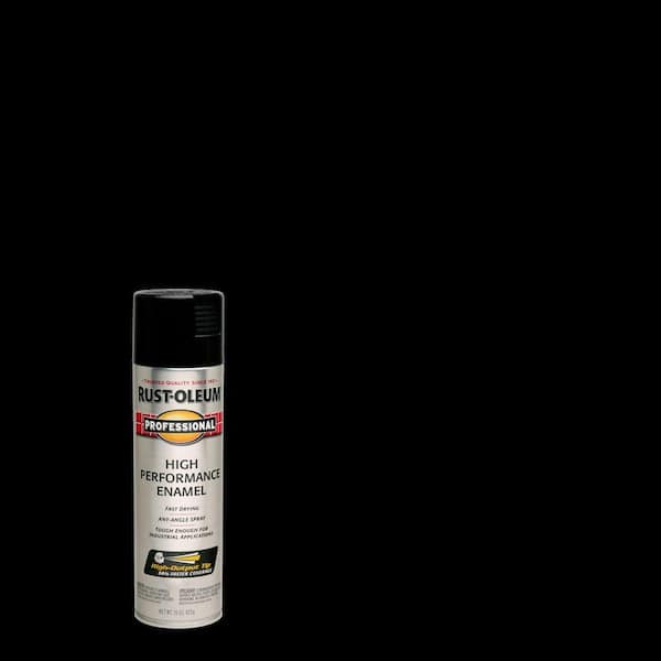 Rust-Oleum Professional 15 oz. High Performance Enamel Gloss Black Spray Paint