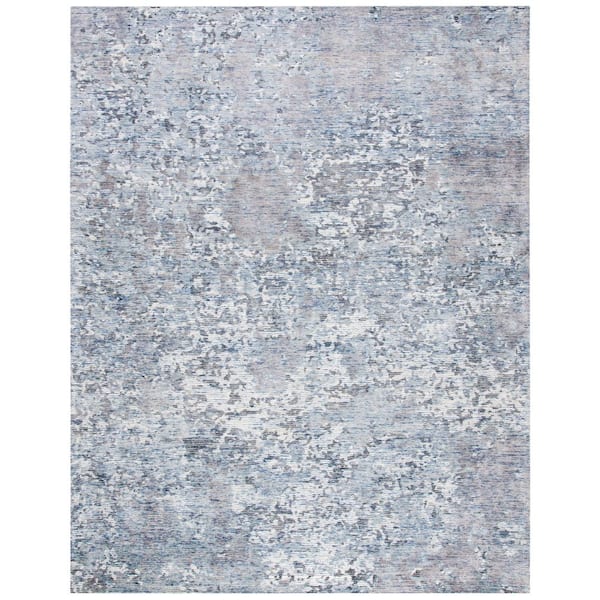 Mirage 9 ft. x 12 ft. Gray/Ivory Marble Distressed Area Rug