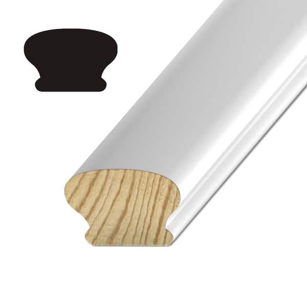 Kelleher Mushroom 1-3/8 in. x 2-1/4 in. Primed Finger Joint Pine Handrail Molding