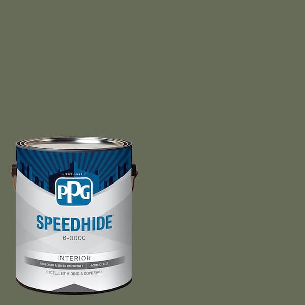 1 gal. PPG1126-7 All About Olive Eggshell Interior Paint