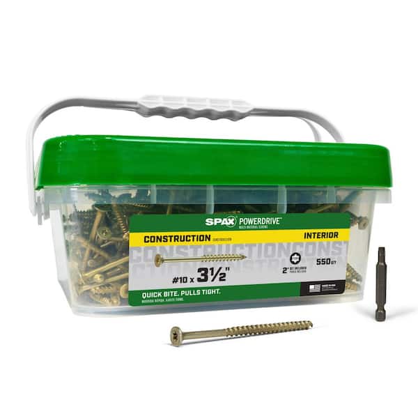 #8 x 1-1/2 in. Black Powertrim Exterior & Interior T10 T-Star Plus Trim Head Powertrim (100 pcs)