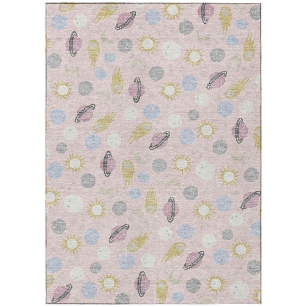 Chantille Machine Washable Indoor/Outdoor Abstract ACN2581 Pink 9 ft. x 12 ft. Area Rug price history on PriceWatchPro