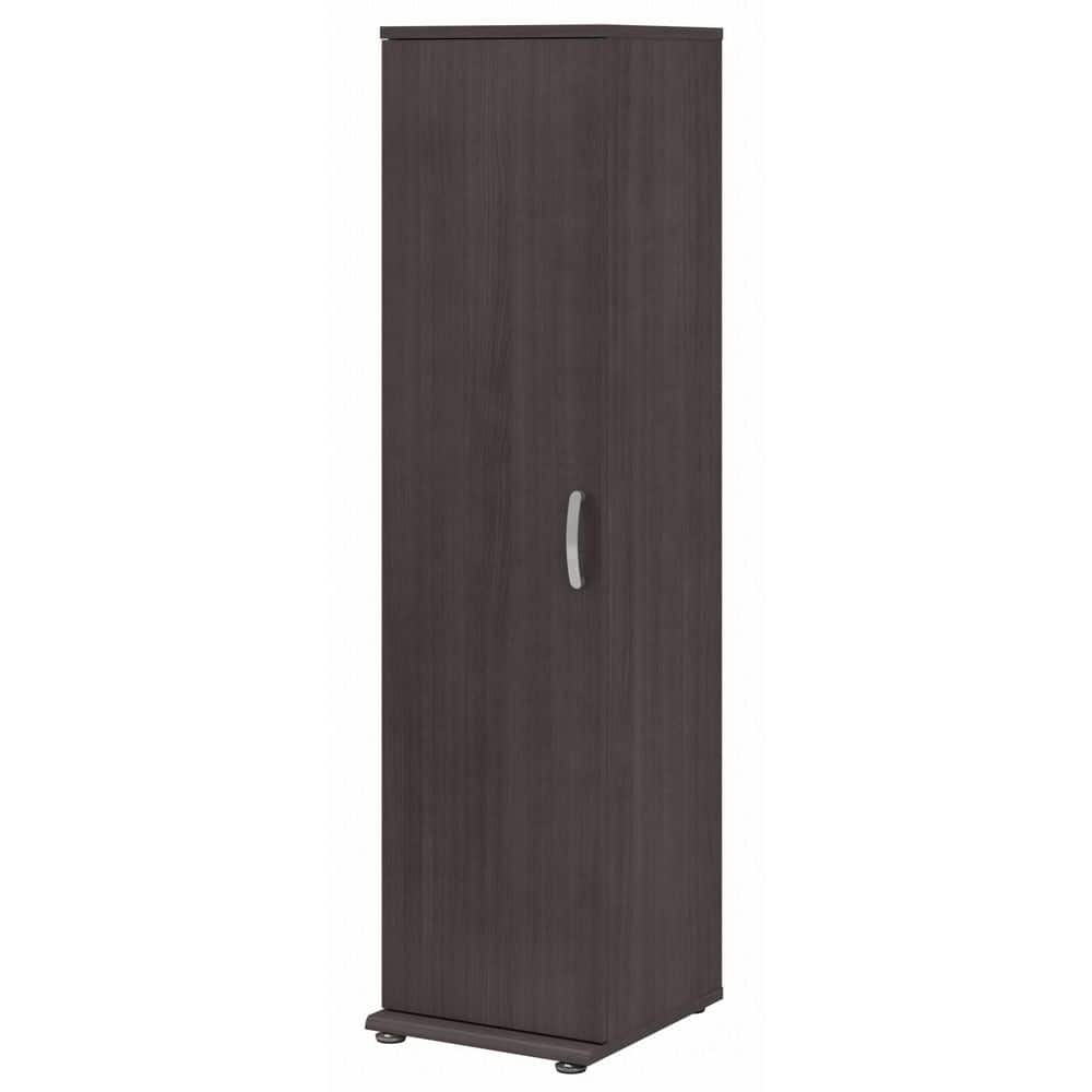 Universal Storm Gray 61.81 in. Accent Storage Cabinet with Door and Shelves