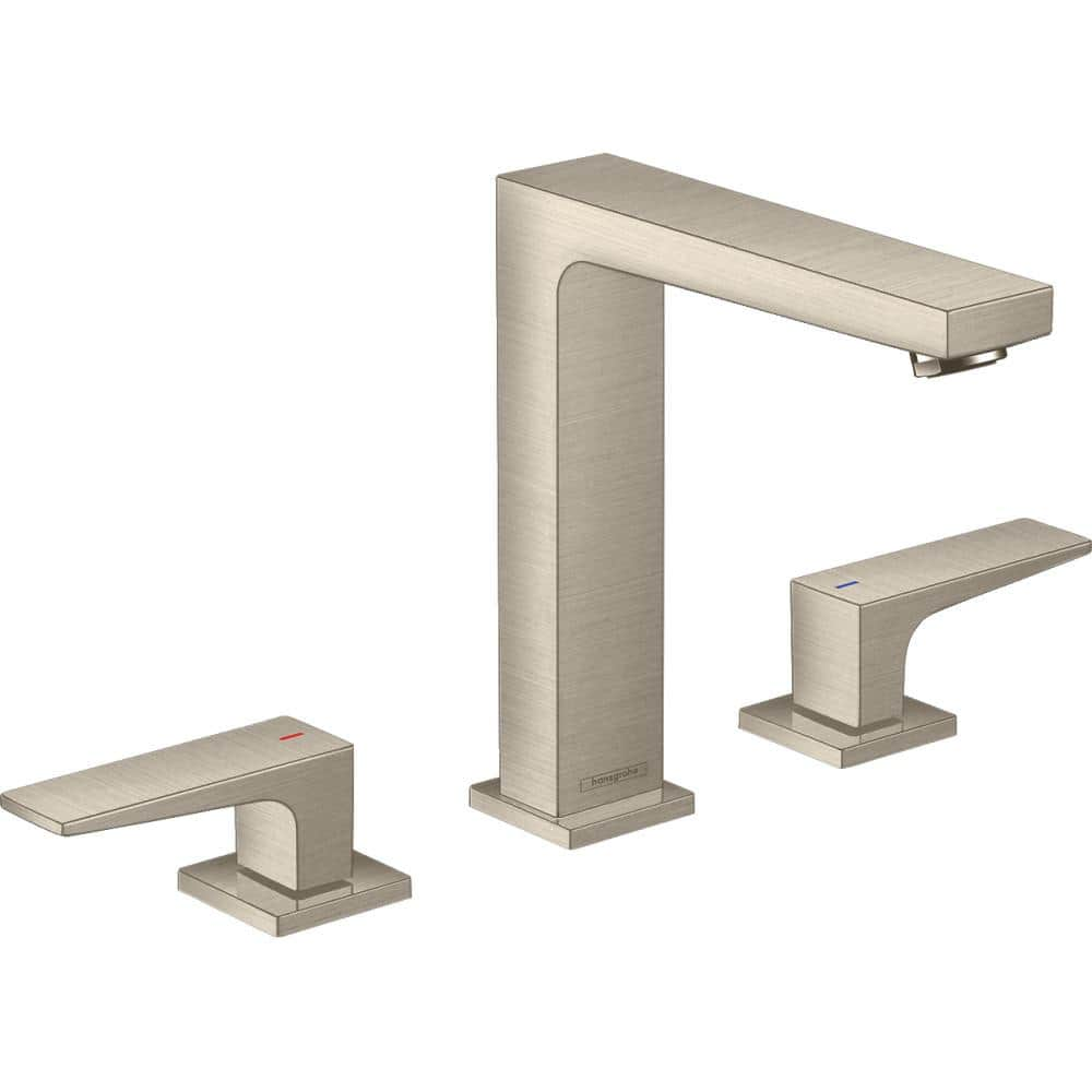 Hansgrohe Metropol 8 In Widespread 2 Handle Bathroom Faucet In Brushed   Brushed Nickel Hansgrohe Widespread Bathroom Faucets 32517821 64 1000 