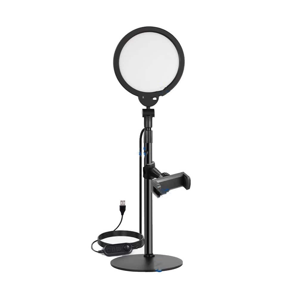 33.1in White Ring Light and Dimmable Full Screen Key Lighting USB Powered Stand Phone Holder Adjustable Height for Video price history on PriceWatchPro