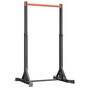 Power Tower Pull Up Bar Station Multi-Function Dip Station with 8-Level Adjustable Height 330 lbs. Loading Black Yellow