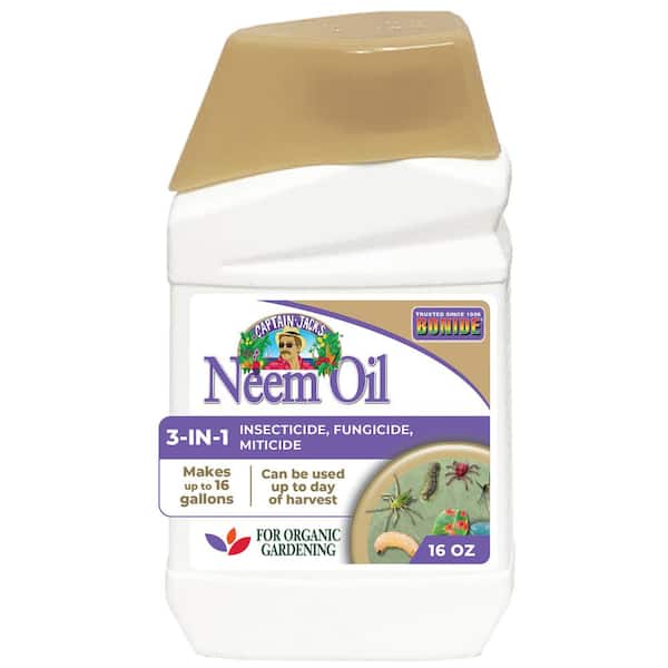 Bonide Captain Jack's Neem Oil, 16 oz Concentrate, Multi-Purpose Fungicide, Insecticide and Miticide