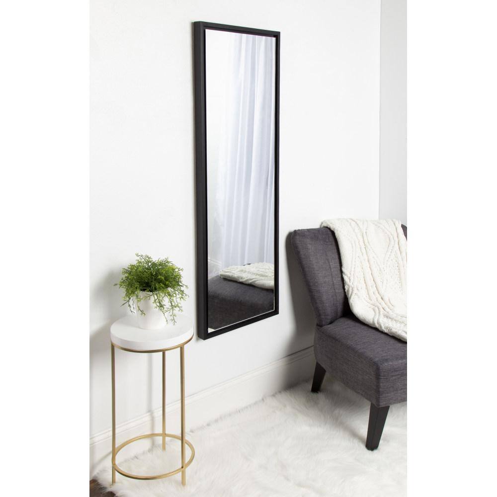 Gold Rectangular Full-Length Wood Framed Mirror