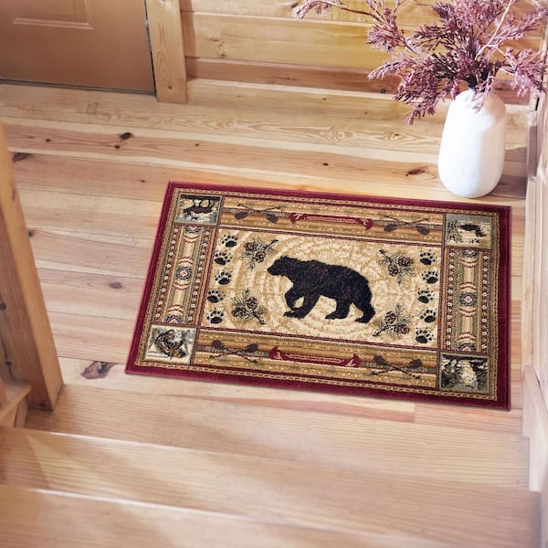 Nature Lodge Brown 2 ft. x 3 ft. Indoor Area Rug