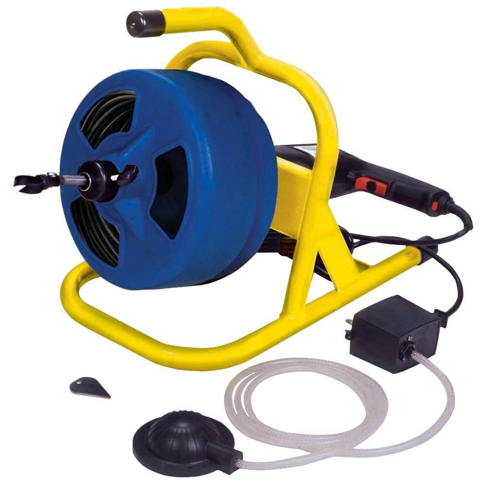 Commercial Sewer Snake Drill Drain Auger Cleaner 50 ft long 3/8" Pipe Cleaner 