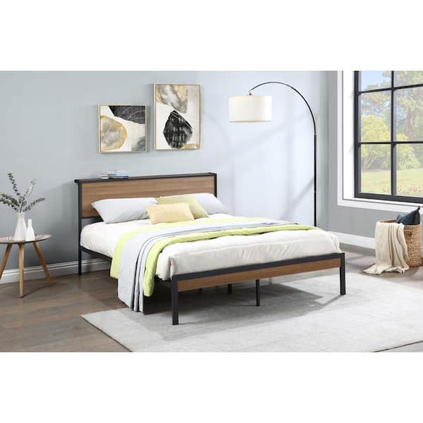 https://images.thdstatic.com/productImages/6c9460fd-ac38-493f-ace0-4105b1942cdd/svn/light-oak-and-black-coaster-home-furnishings-platform-beds-302144q-31_600.jpg