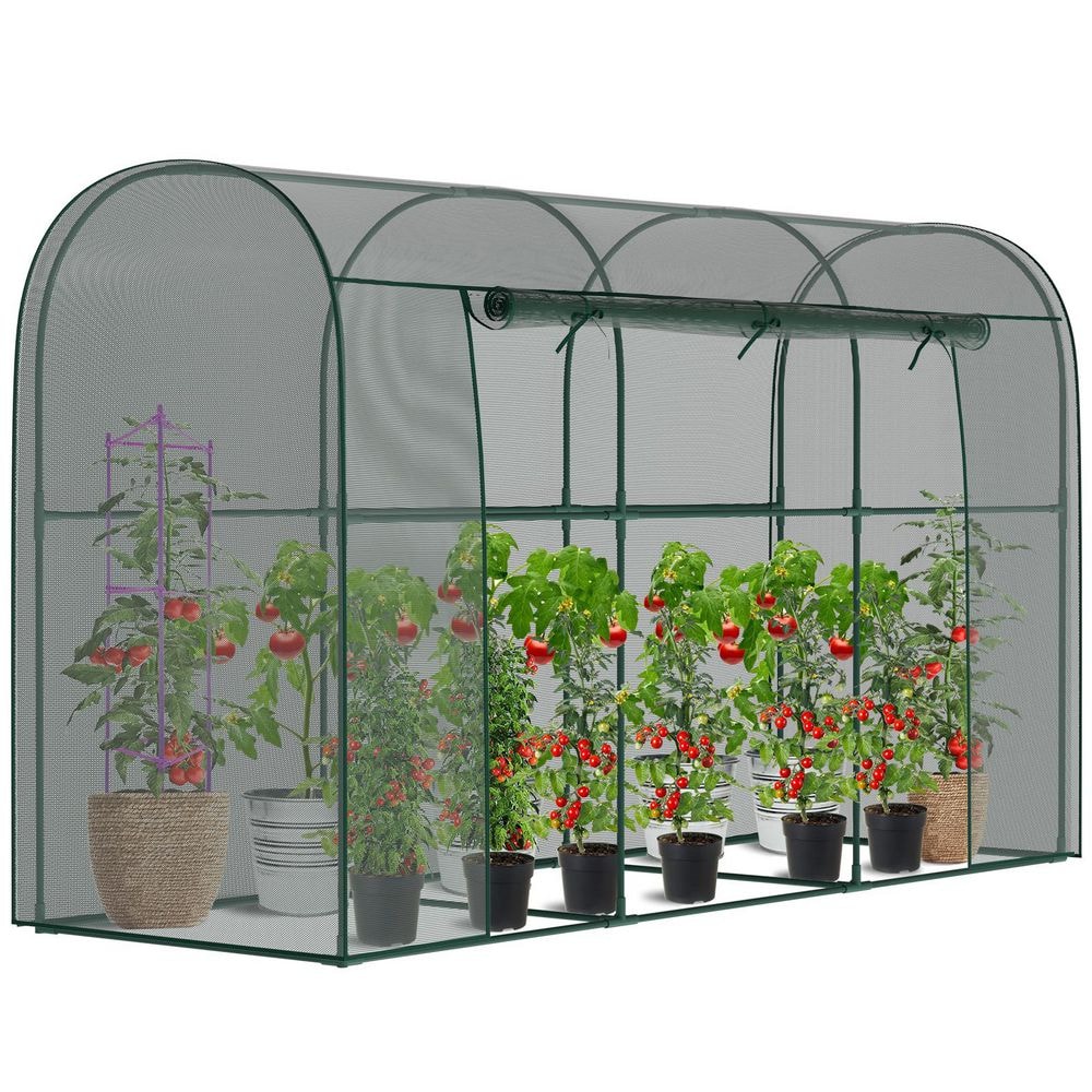 ABORON Crop Cage for Garden Plant 9.9 x 3.3 x 6 ft. Wind-Resistant