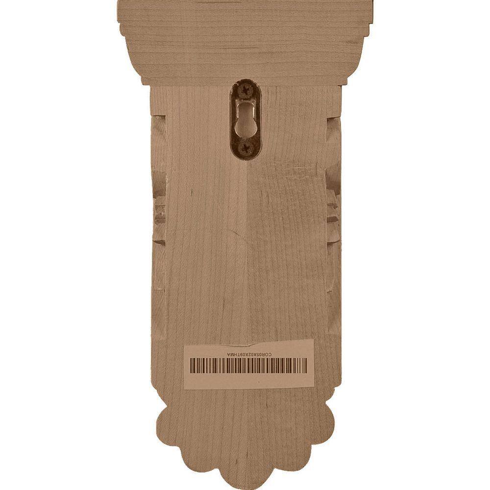 Lindenwood Thin Flowing Acanthus Carved Wood Corbel
