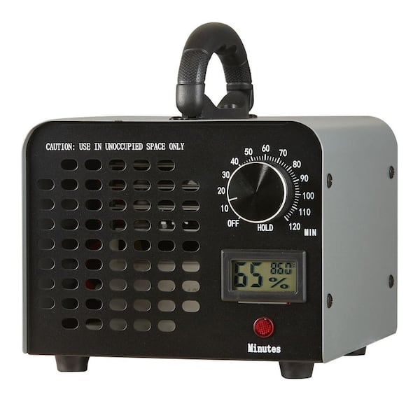 36,000 mg/h Ozone Machine Odor Remover, High Capacity, 3230 sq. ft. HEPA-Type Ozone Generator in., Grays