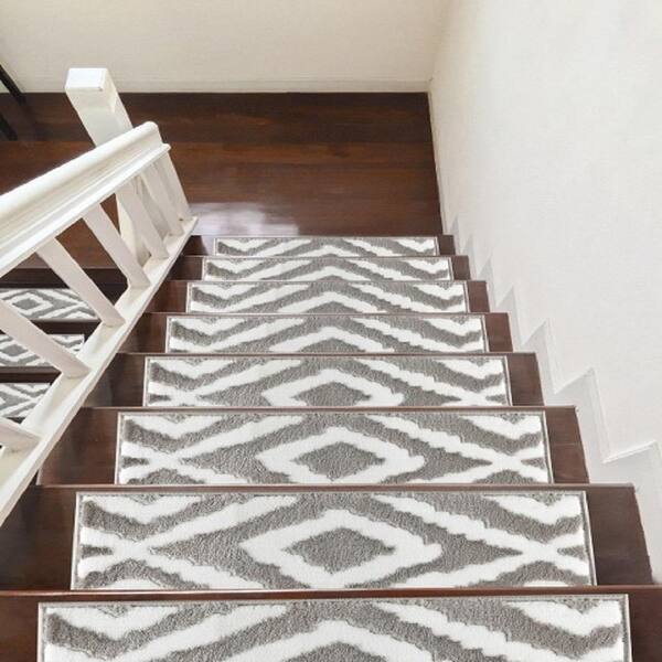 Retro Stair Thread Mat Step Soft Carpet Rug Non-slip Staircase Cover Home Decor 