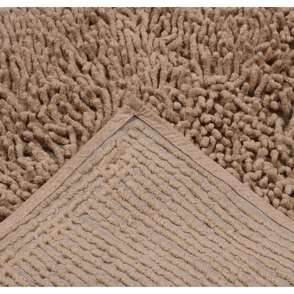 StyleWell Biscuit 25 in. x 40 in. Non-Skid Cotton Bath Rug