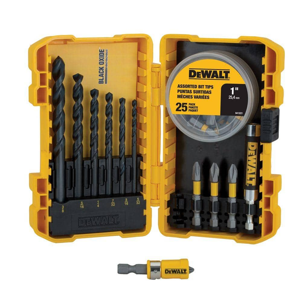 DEWALT Black Oxide Screwdriving Drilling Set (40-Piece) DWA2SLS40HP ...